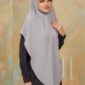 Khimar Arabic - Ash Blue (2)
