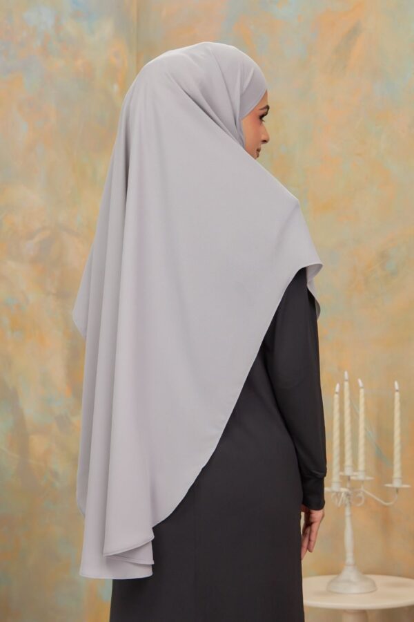 Khimar Arabic - Ash Blue (4)
