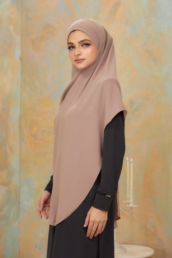 Khimar Arabic - Chocolate (2)