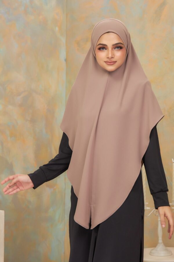 Khimar Arabic - Chocolate (3)