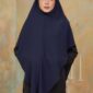 Khimar Arabic - Dark Blue