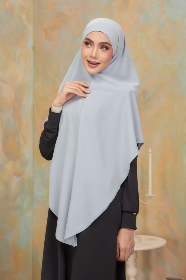 Khimar Arabic - Grey (2)