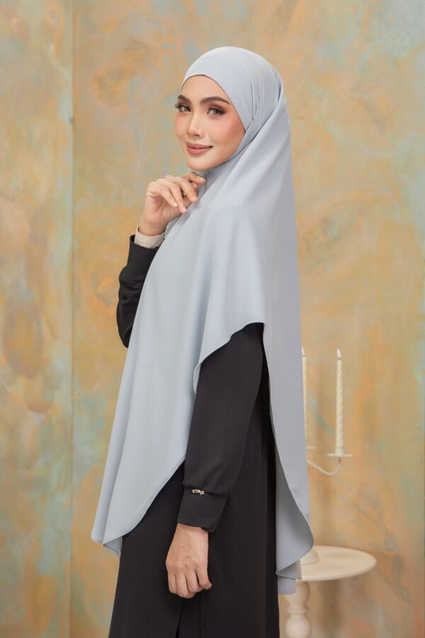 Khimar Arabic - Grey (3)