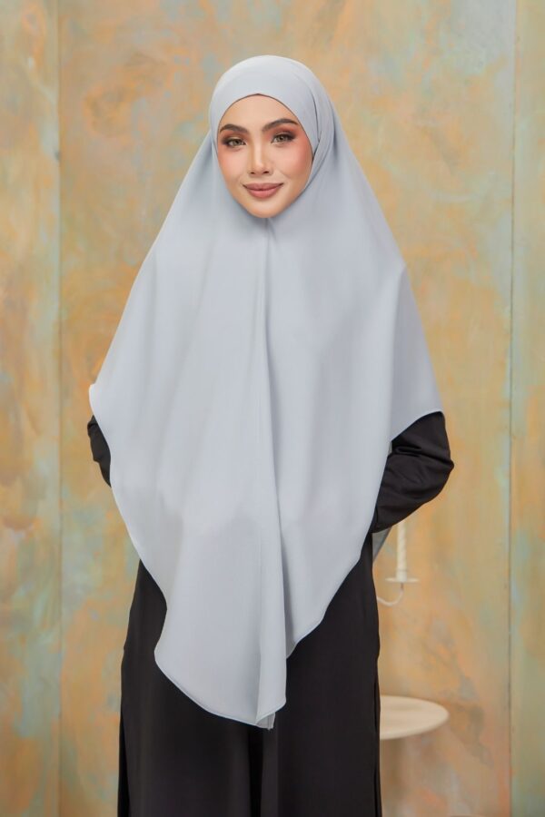 Khimar Arabic - Grey