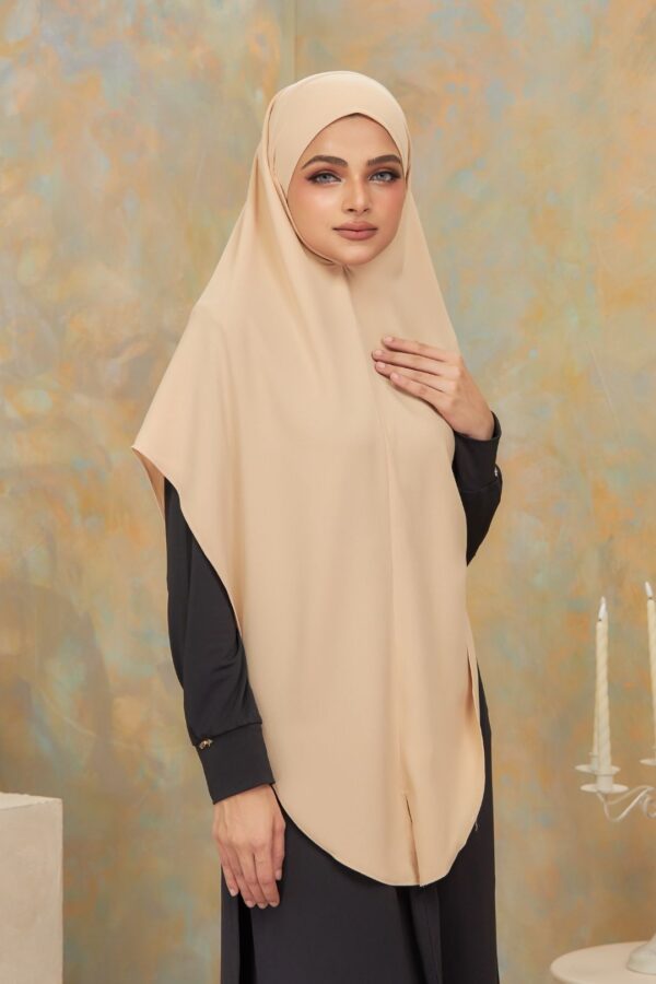 Khimar Arabic - Khaki (2)