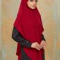 Khimar Arabic - Maroon (2)
