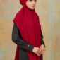 Khimar Arabic - Maroon (3)
