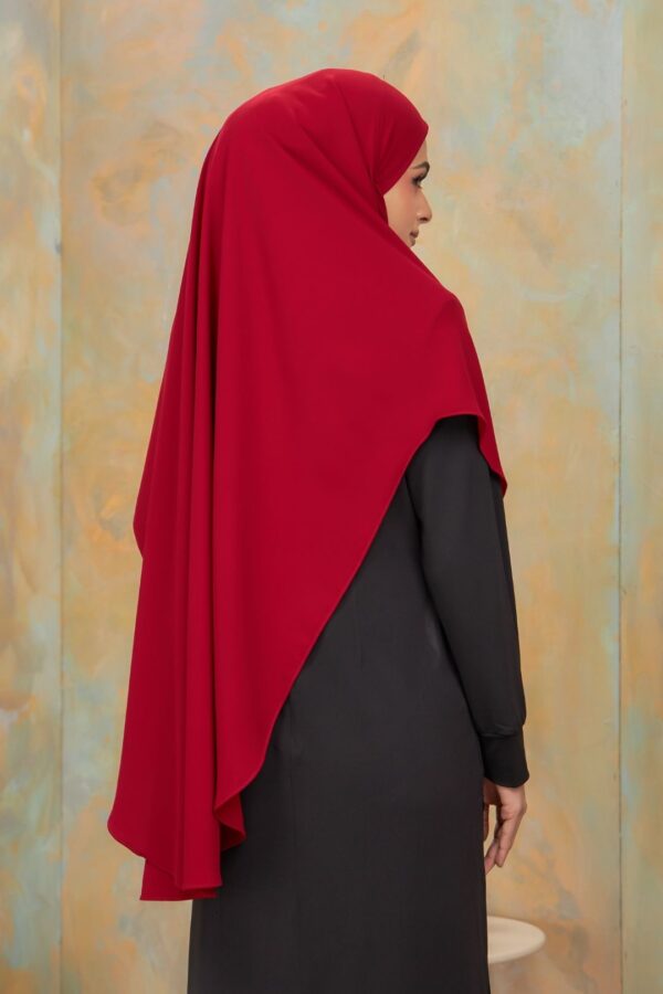 Khimar Arabic - Maroon (4)