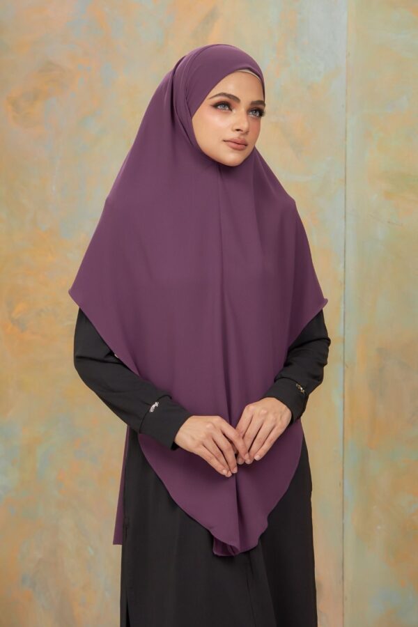 Khimar Arabic - Purple (2)