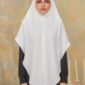Khimar Arabic - White